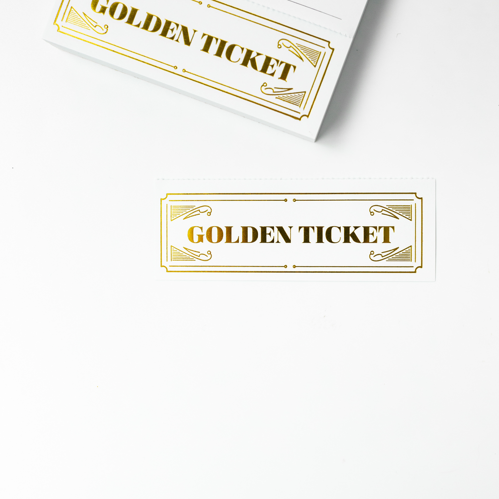 Set of 3-2 month Golden Ticket Chore Charts