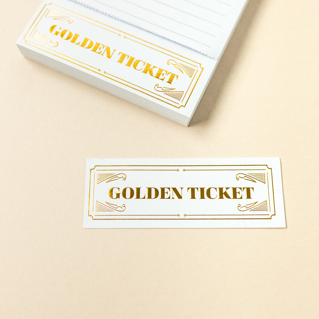 Set of 3-2 month Golden Ticket Chore Charts