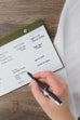 Linen Counter Menu Pad