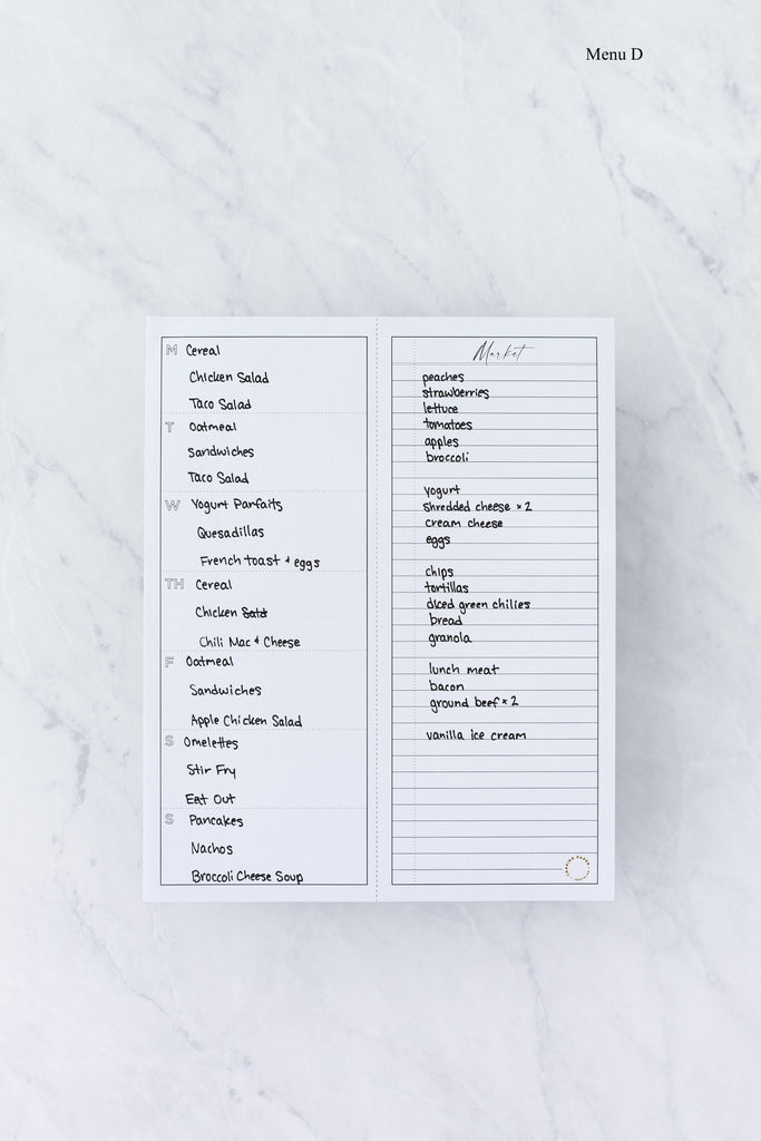 Fridge Menu Pad