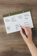 Linen Counter Menu Pad